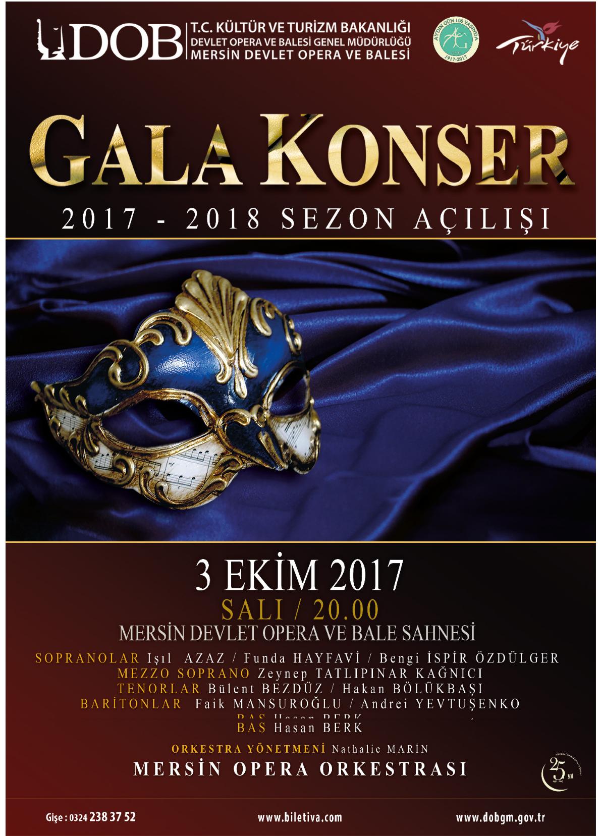 Mersin State Opera and Ballet – Premiere Concert of the 2017-2018 Season